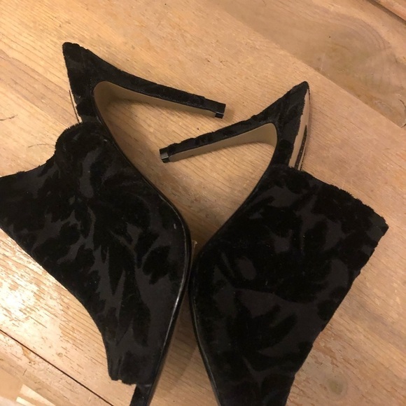 Ava & Aiden Cora Heels Mules Velvet Damask 7 - Picture 8 of 9